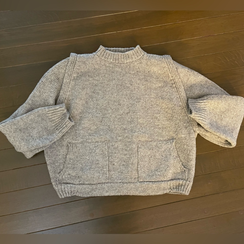 Babaa wool sweater number no65 in mist
